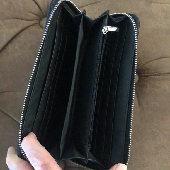 Zebra Pattern Rhinestone Wallet - Picture 4 of 4